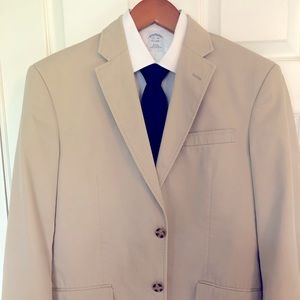 Tommy Hilfiger Khaki Cotton Suit